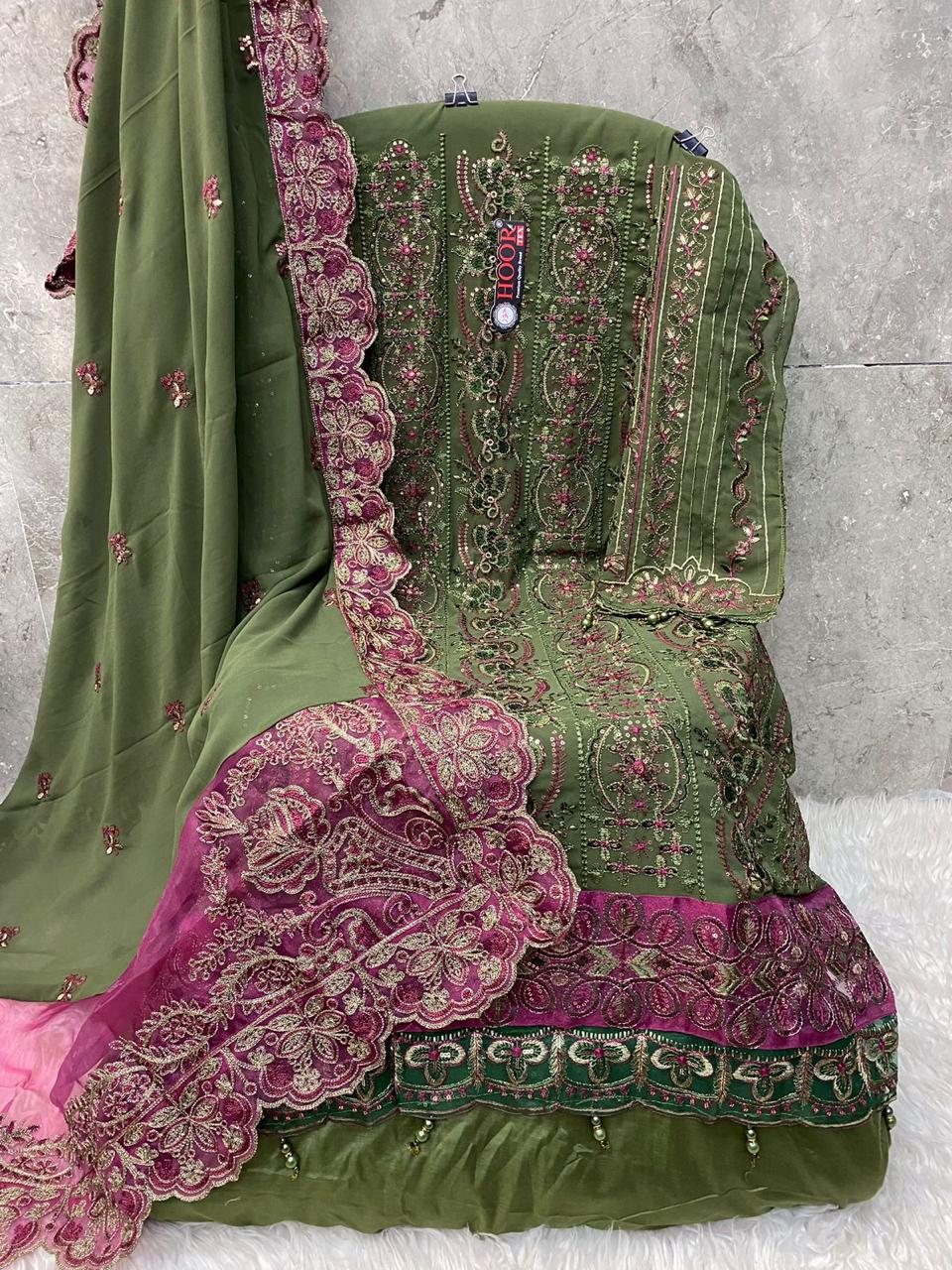 HOOR TEX H 226 A TO E PAKISTANI SUITS