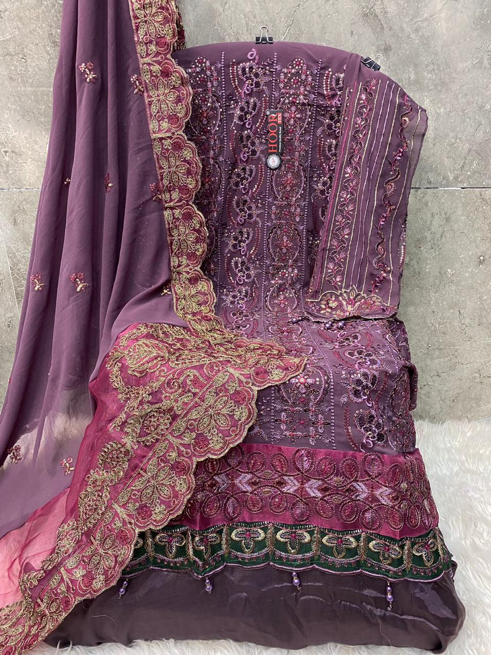 HOOR TEX H 226 A TO E PAKISTANI SUITS