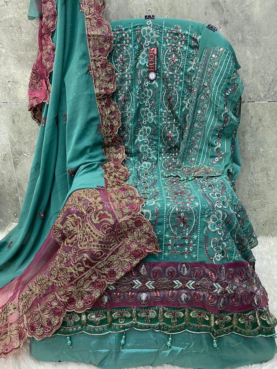 HOOR TEX H 226 A TO E PAKISTANI SUITS