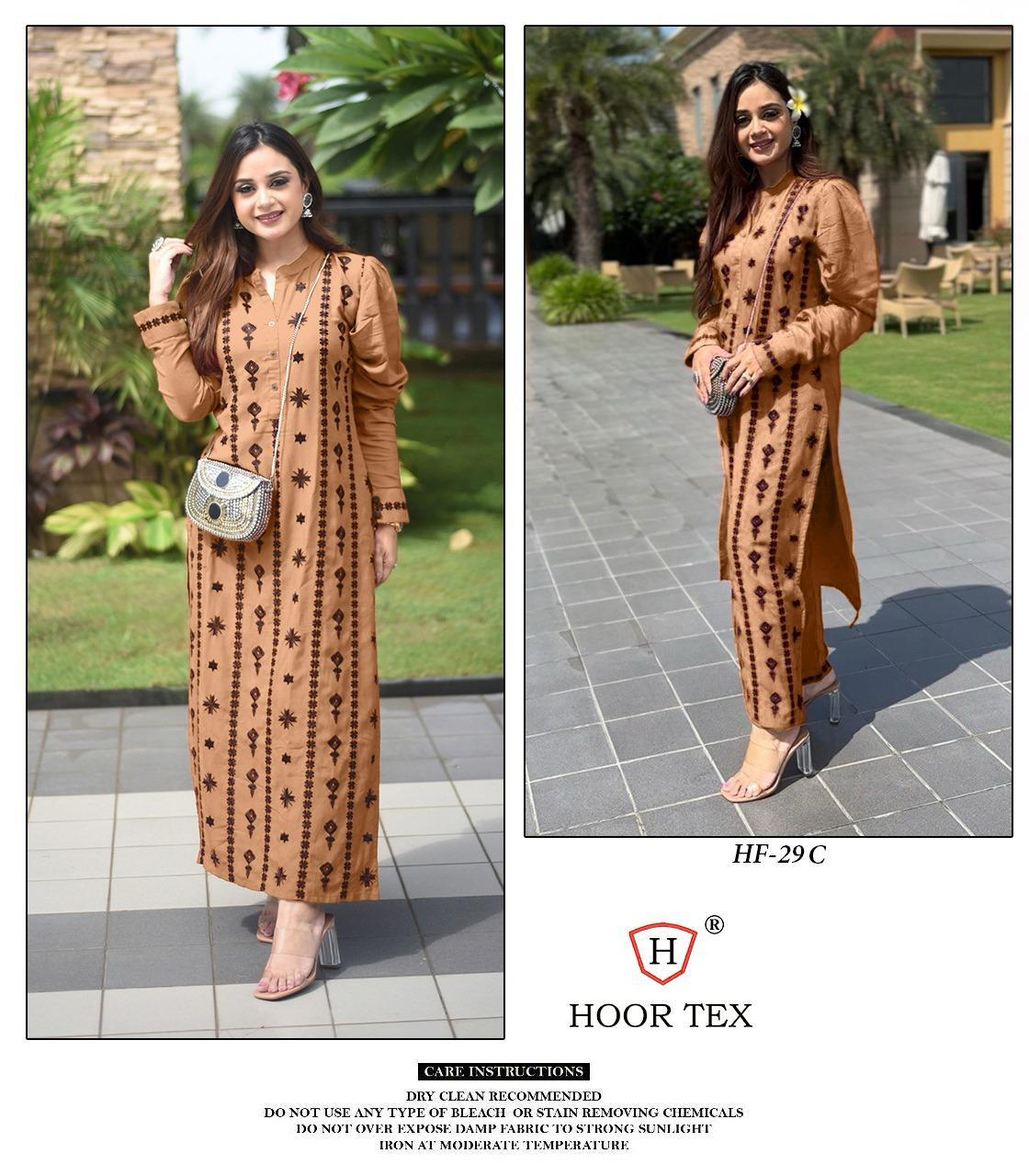 HOOR TEX HF 21 A TO F READYMADE SALWAR SUITS