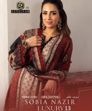 KEVAL FAB SOBIA NAZIR VOL 13 LUXURY LAWN COLLECTION