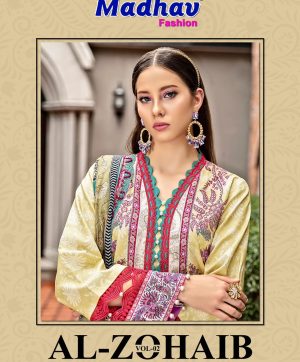 MADHAV FASHION AL ZOHAIB VOL 2 LAWN COTTON SUITS