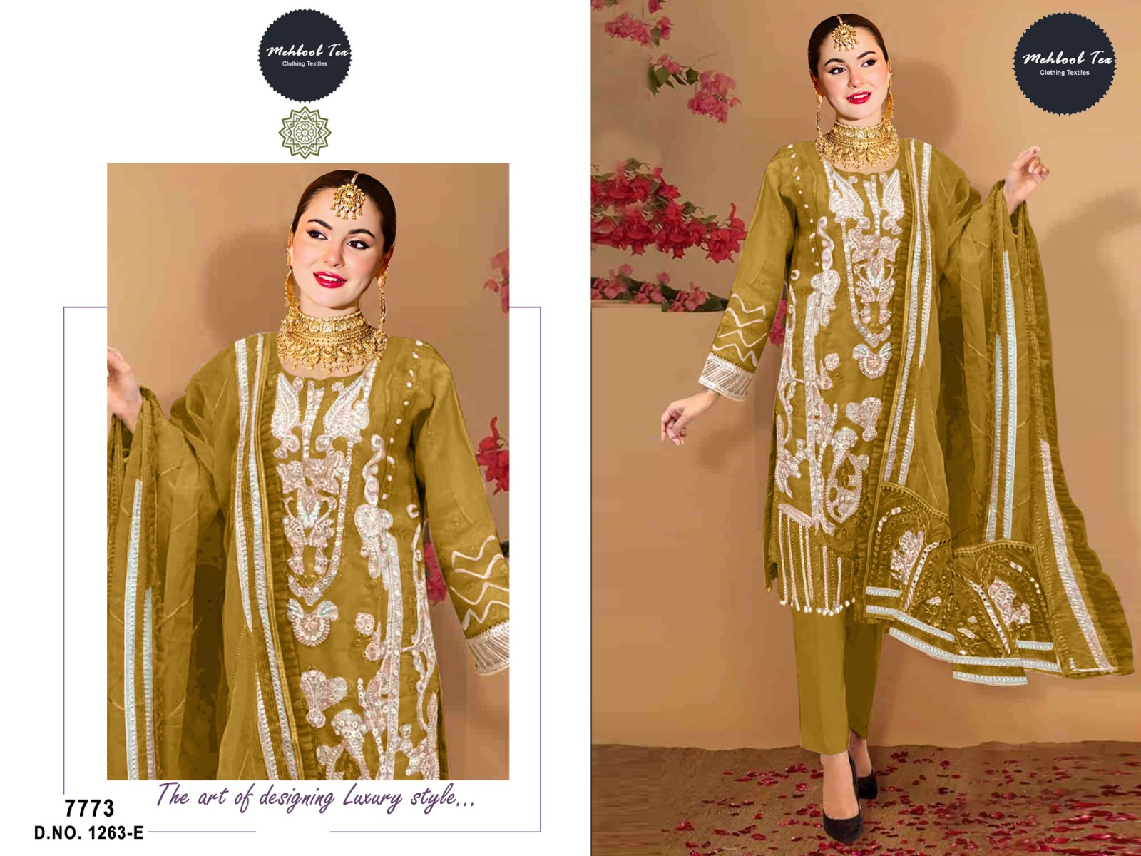 MEHBOOB TEX 1263 E TO H SALWAR SUITS