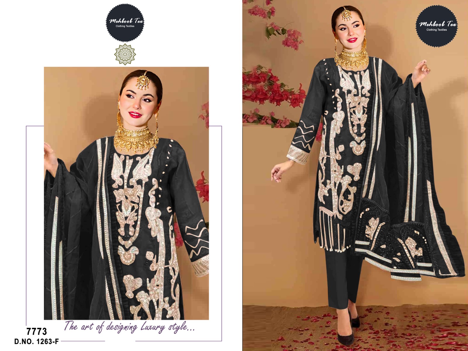 MEHBOOB TEX 1263 E TO H SALWAR SUITS