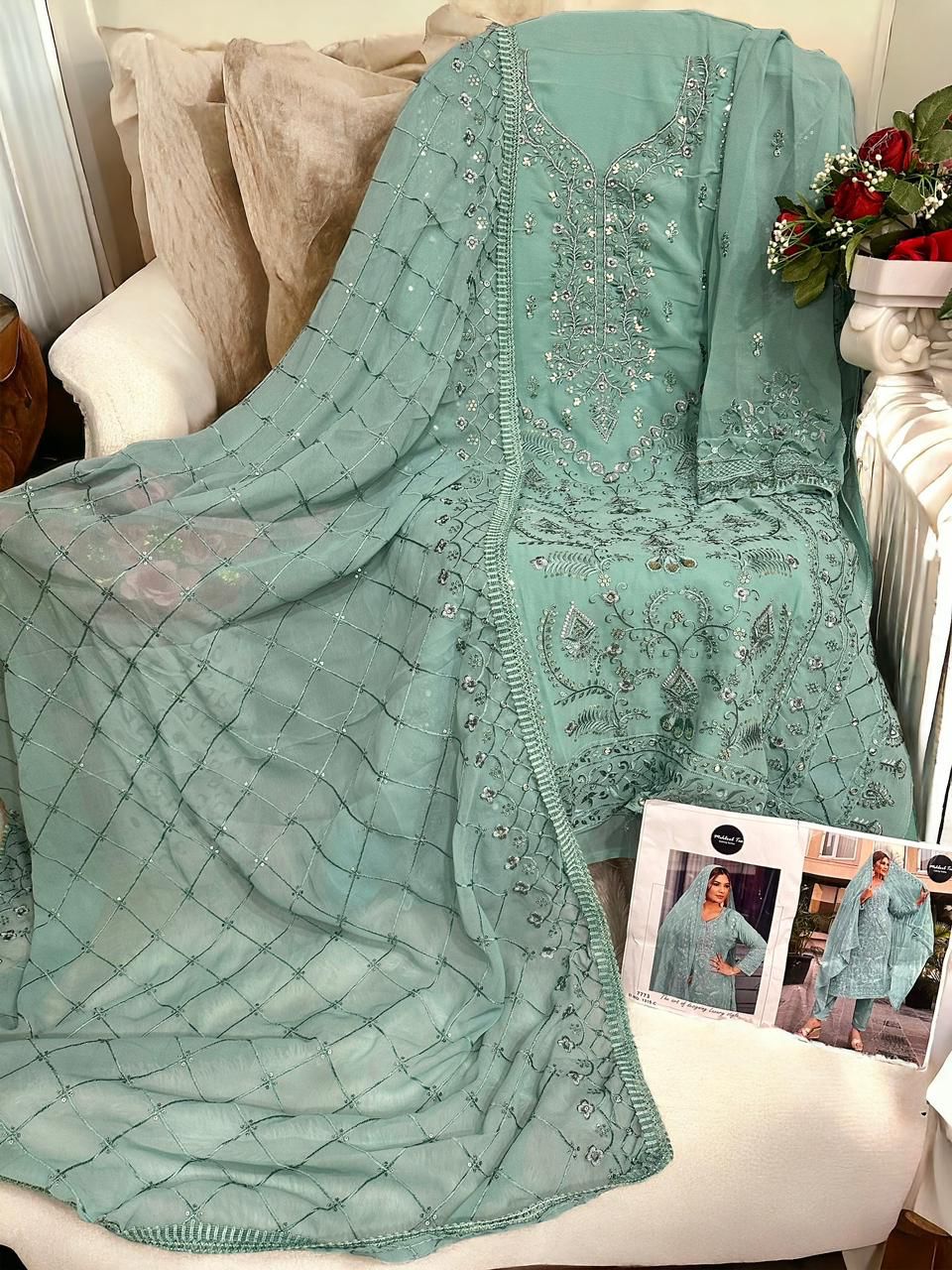 MEHBOOB TEX 1315 C PAKISTANI SALWAR SUITS