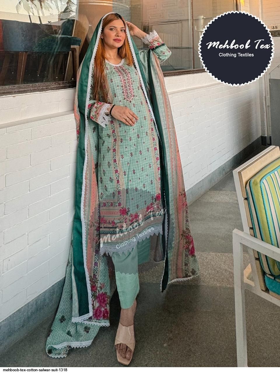 MEHBOOB TEX 1318 A PAKISTANI COTTON SUITS