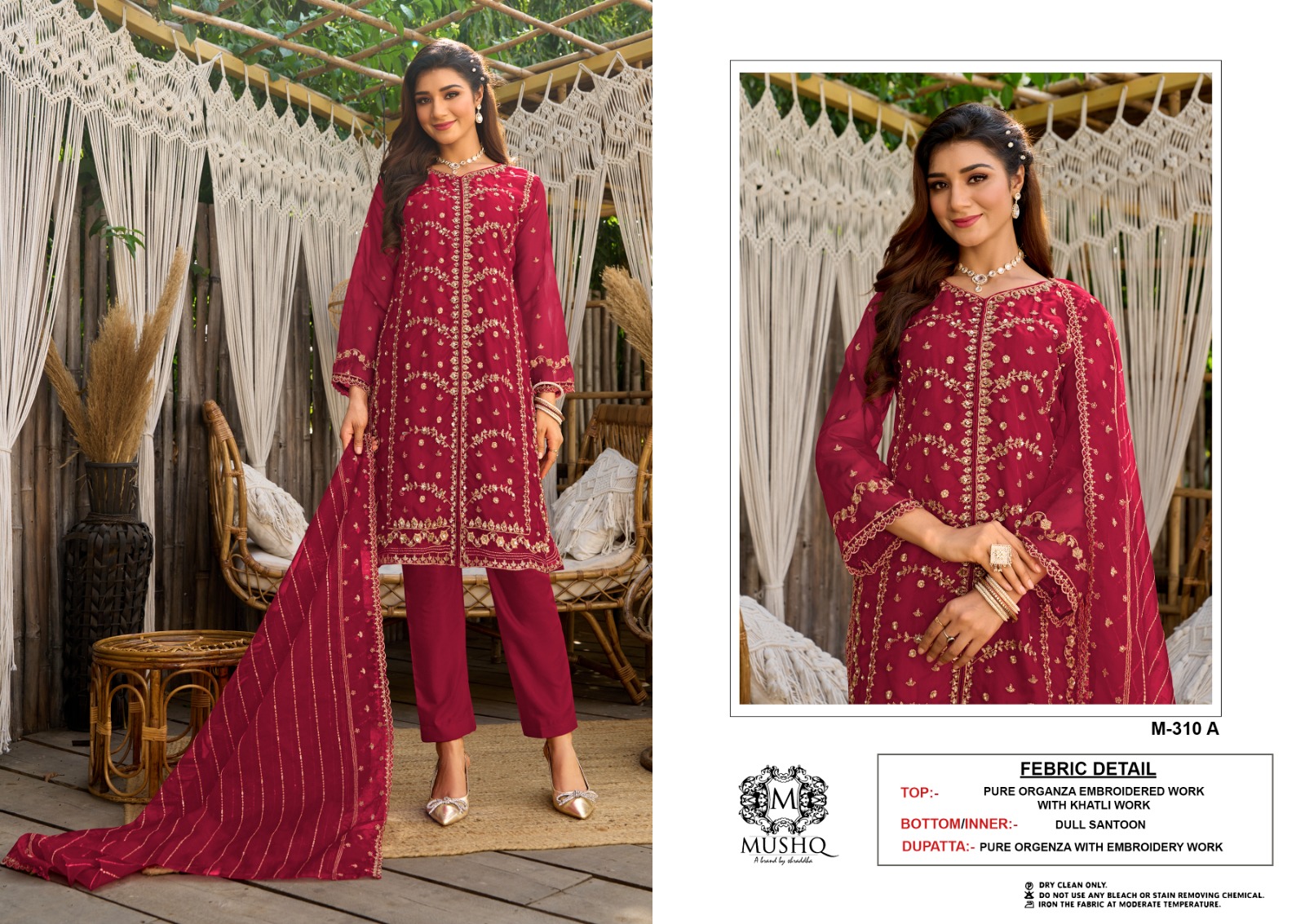 MUSHQ M 310 A TO D SALWAR SUITS WHOLESALE