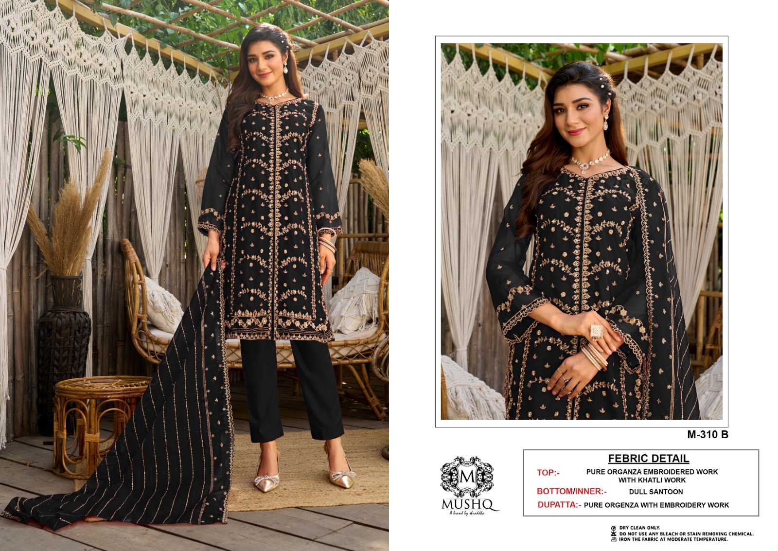 MUSHQ M 310 A TO D SALWAR SUITS WHOLESALE