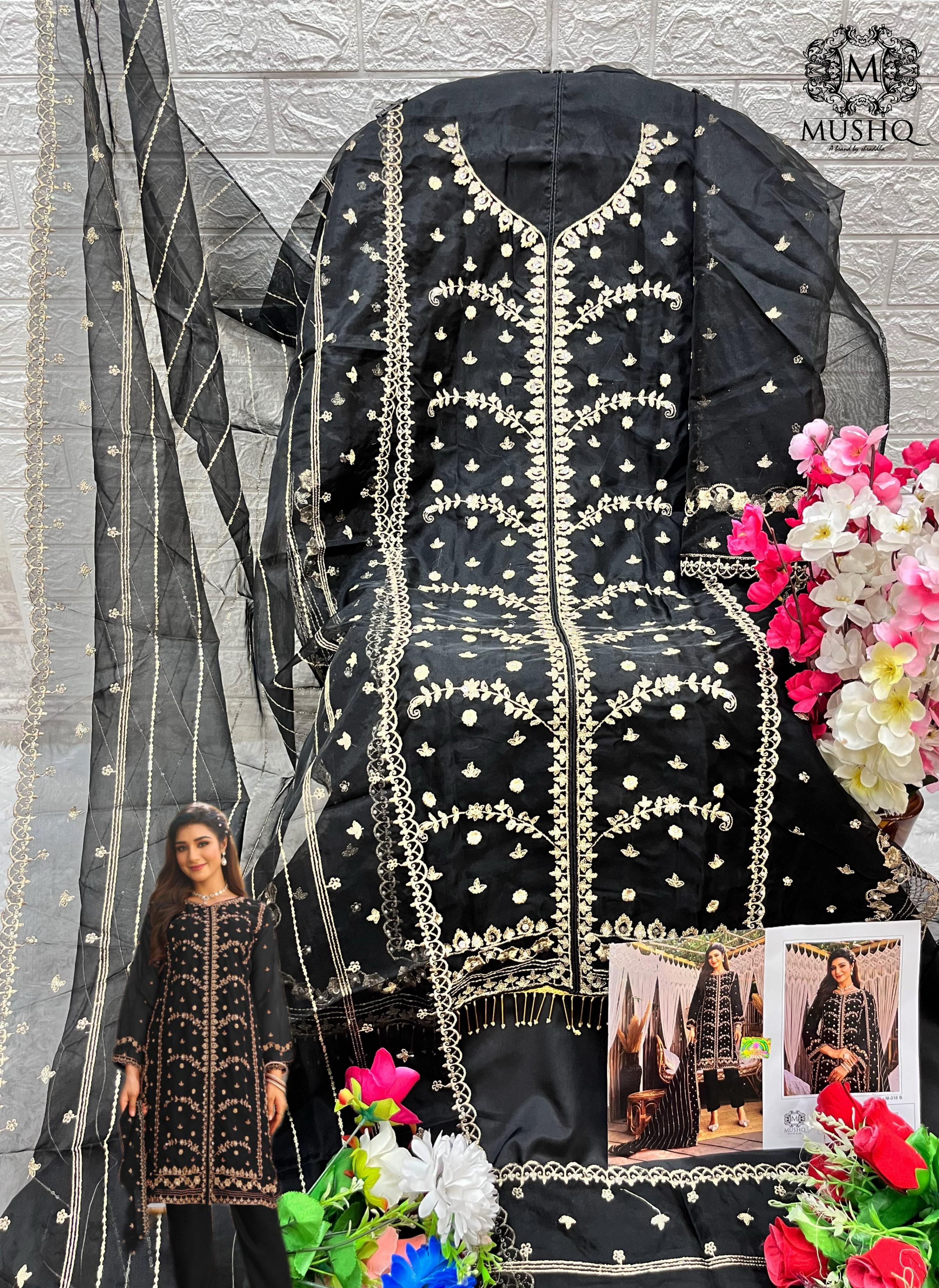 MUSHQ M 310 A TO D SALWAR SUITS WHOLESALE