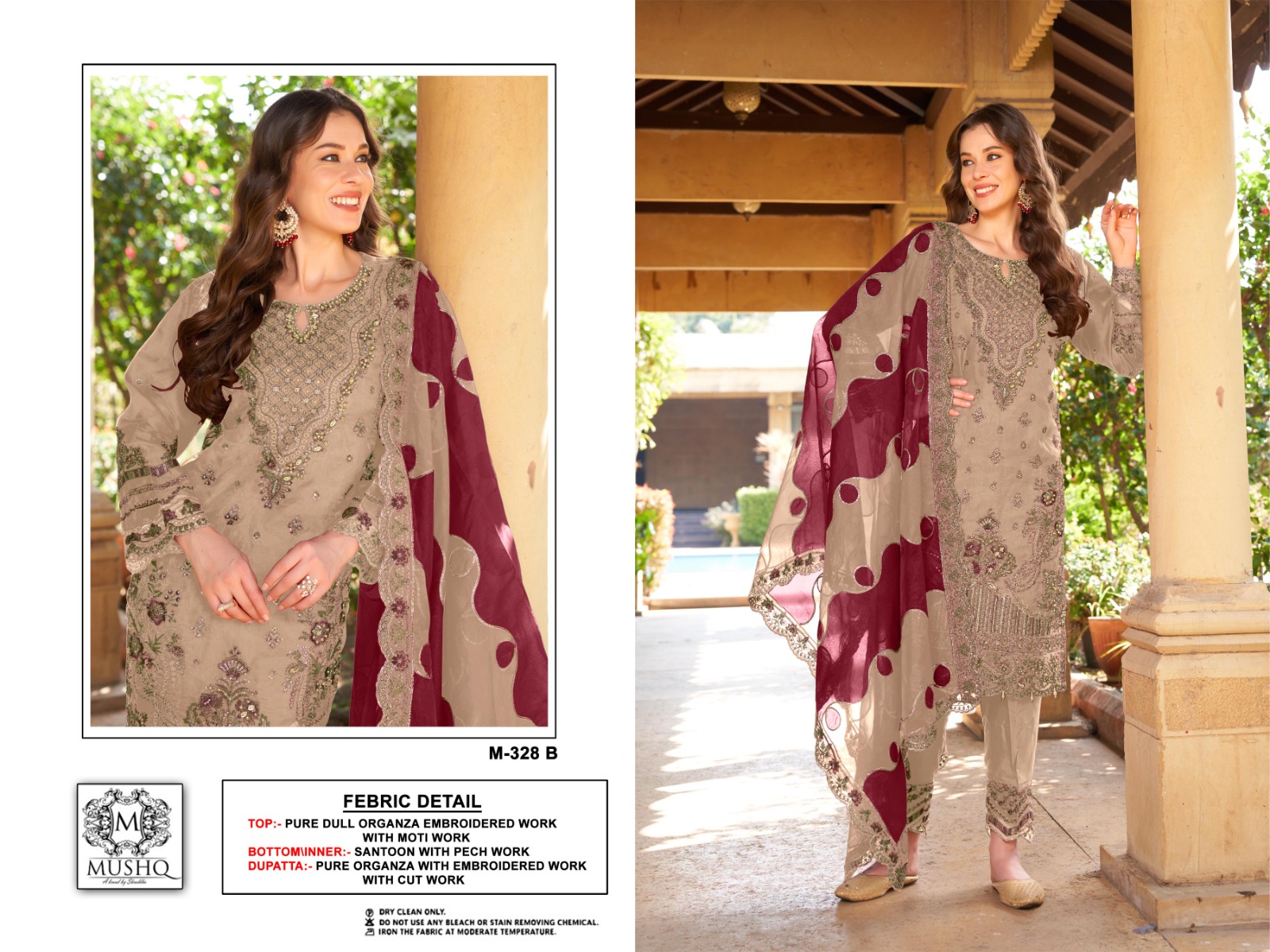 MUSHQ M 328 A B C D PAKISTANI SUITS IN INDIA