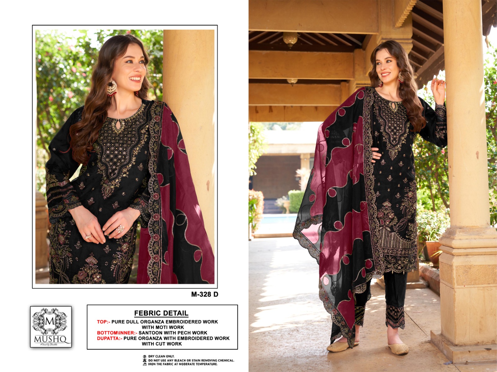 MUSHQ M 328 A B C D PAKISTANI SUITS IN INDIA