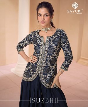 SAYURI DESIGNER SURBHI GEORGETTE SUIT DISTRIBUTOR IN SURAT