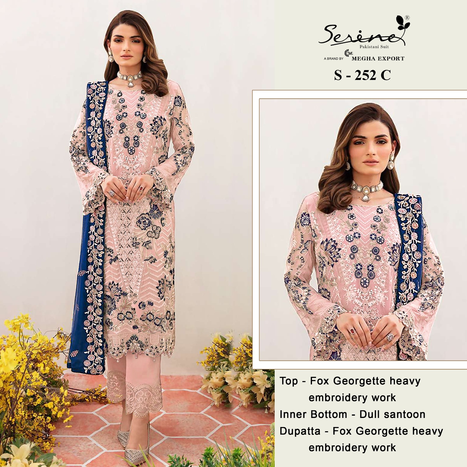 SERINE S 252 A TO D PAKISTANI SUITS IN INDIA