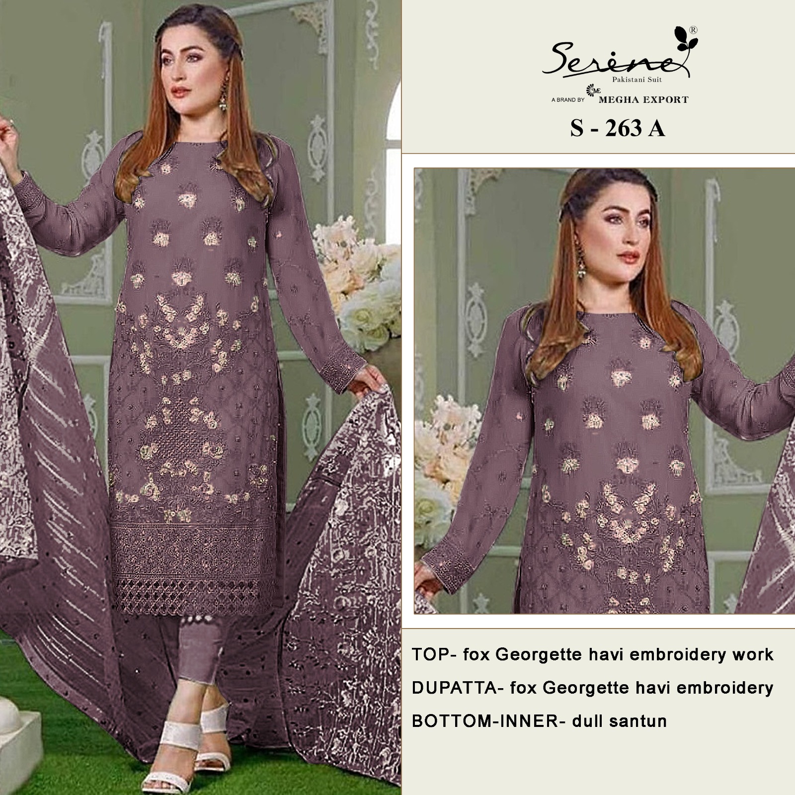 SERINE S 263 A TO D PAKISTANI SUITS WHOLESALE