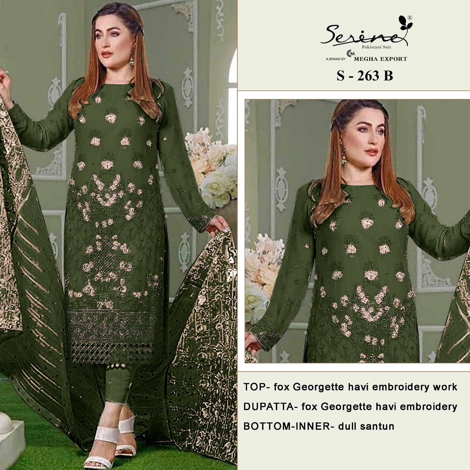 SERINE S 263 A TO D PAKISTANI SUITS WHOLESALE