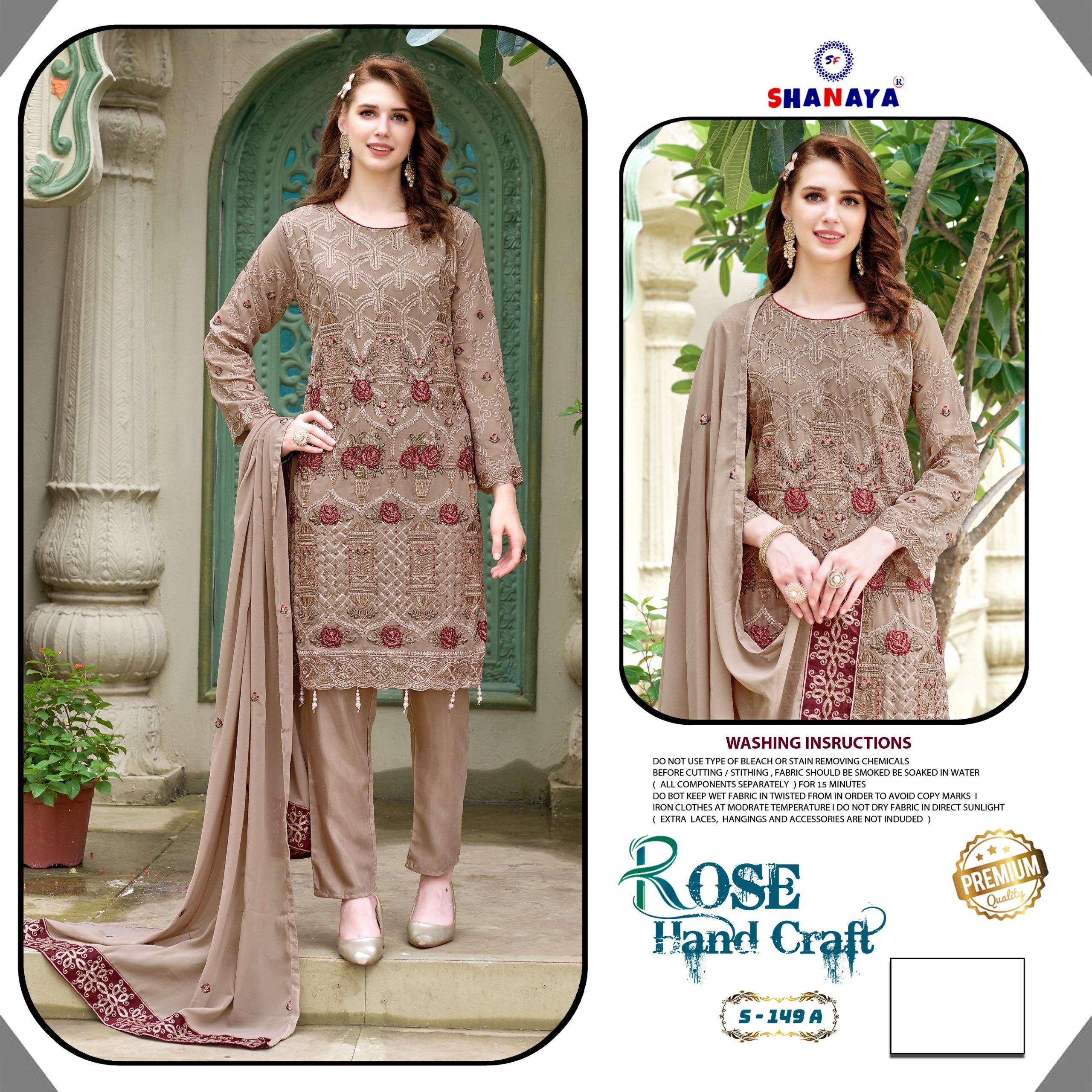 SHANAYA FASHION S 149 A B C D ROSE PAKISTANI SUITS