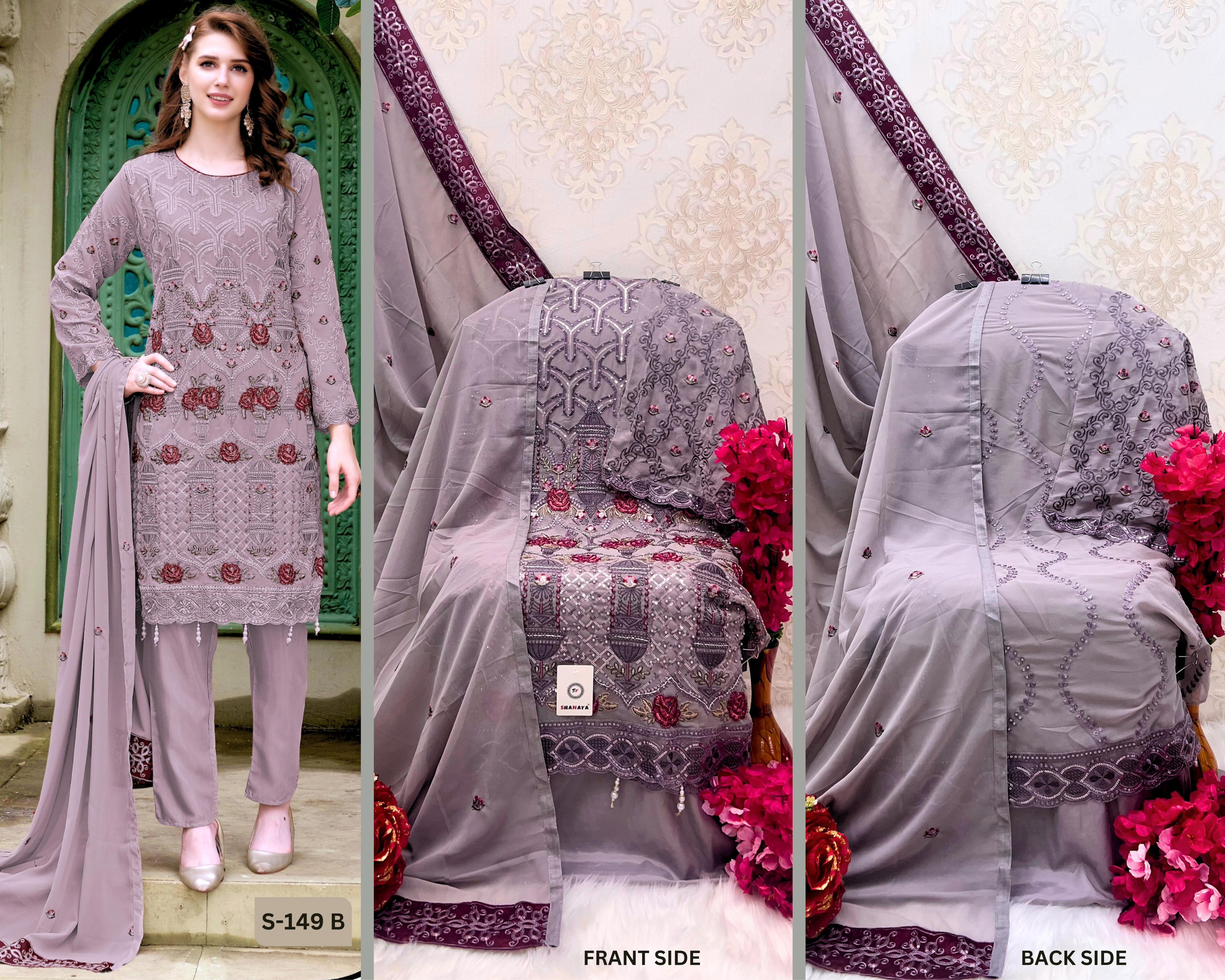 SHANAYA FASHION S 149 A B C D ROSE PAKISTANI SUITS