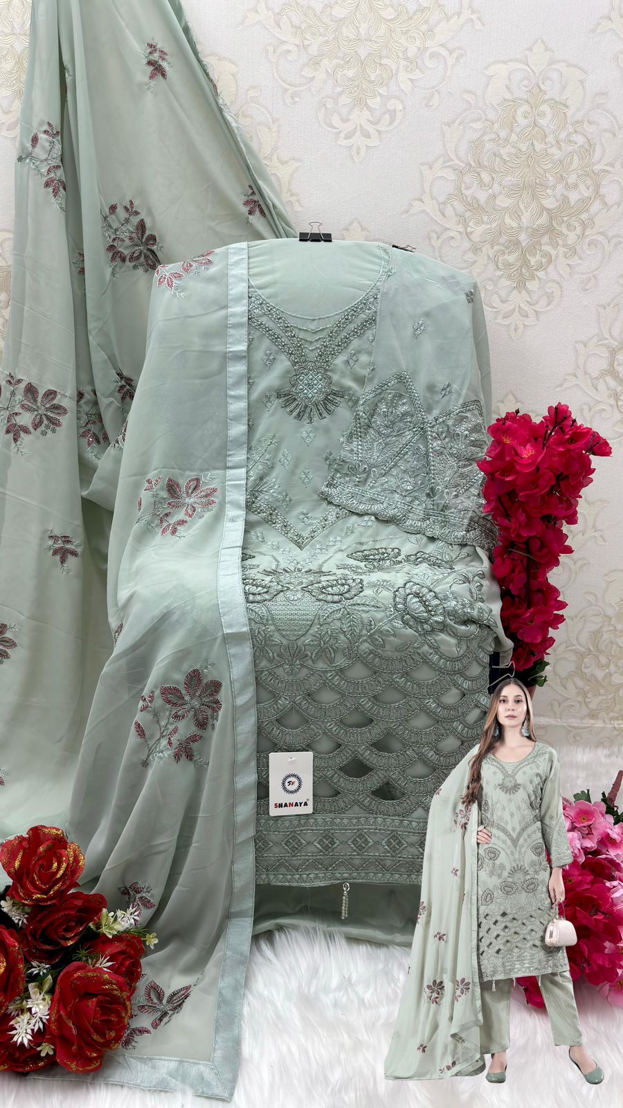 SHANAYA FASHION S 166 ROSE PAKISTANI SUITS