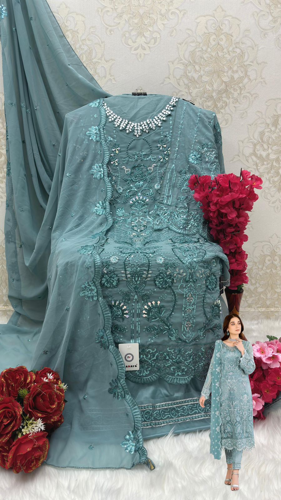 SHANAYA FASHION S 168 ROSE PAKISTANI SUITS