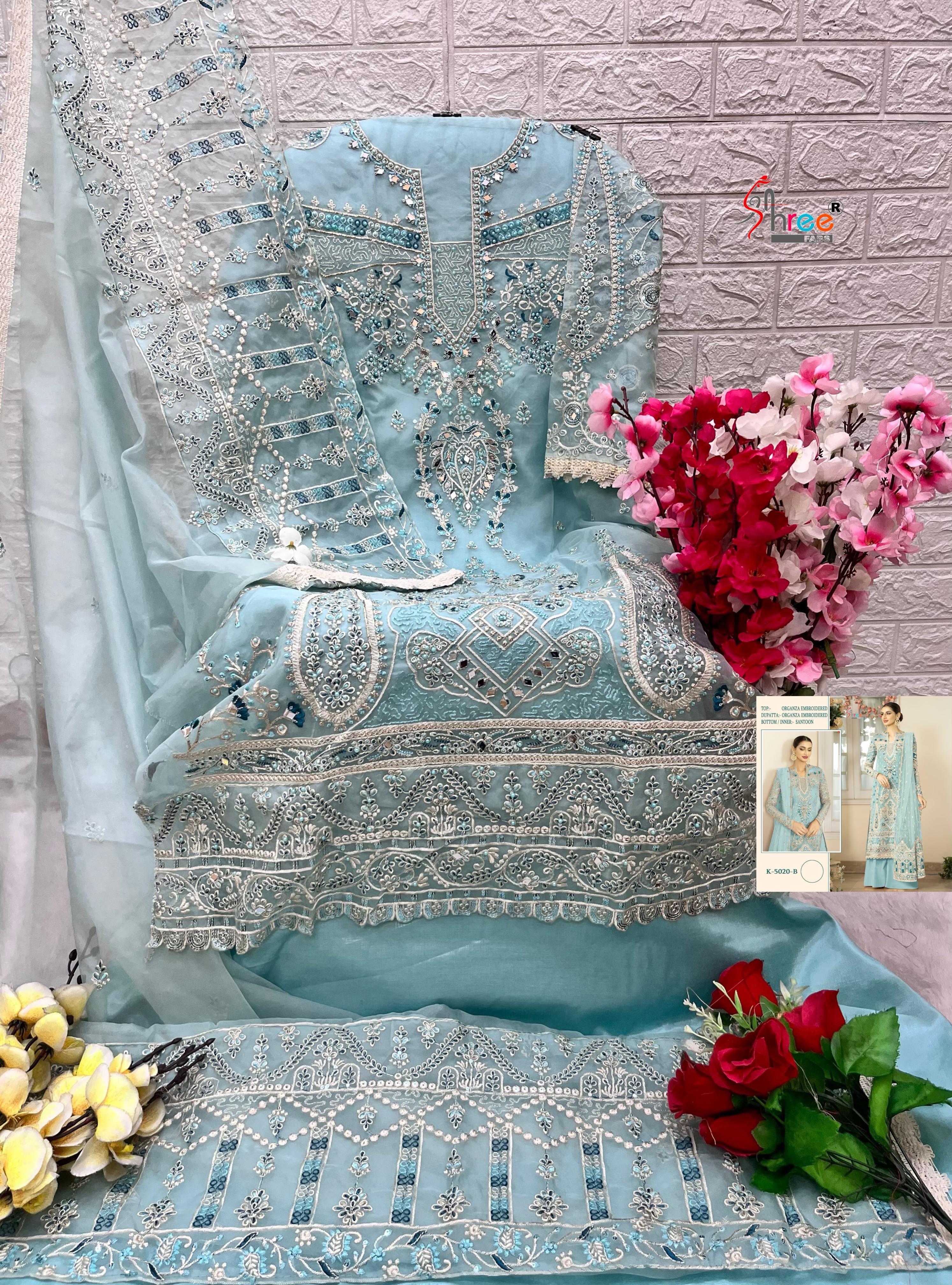 SHREE FABS K 5020 B PAKISTANI SALWAR SUITS