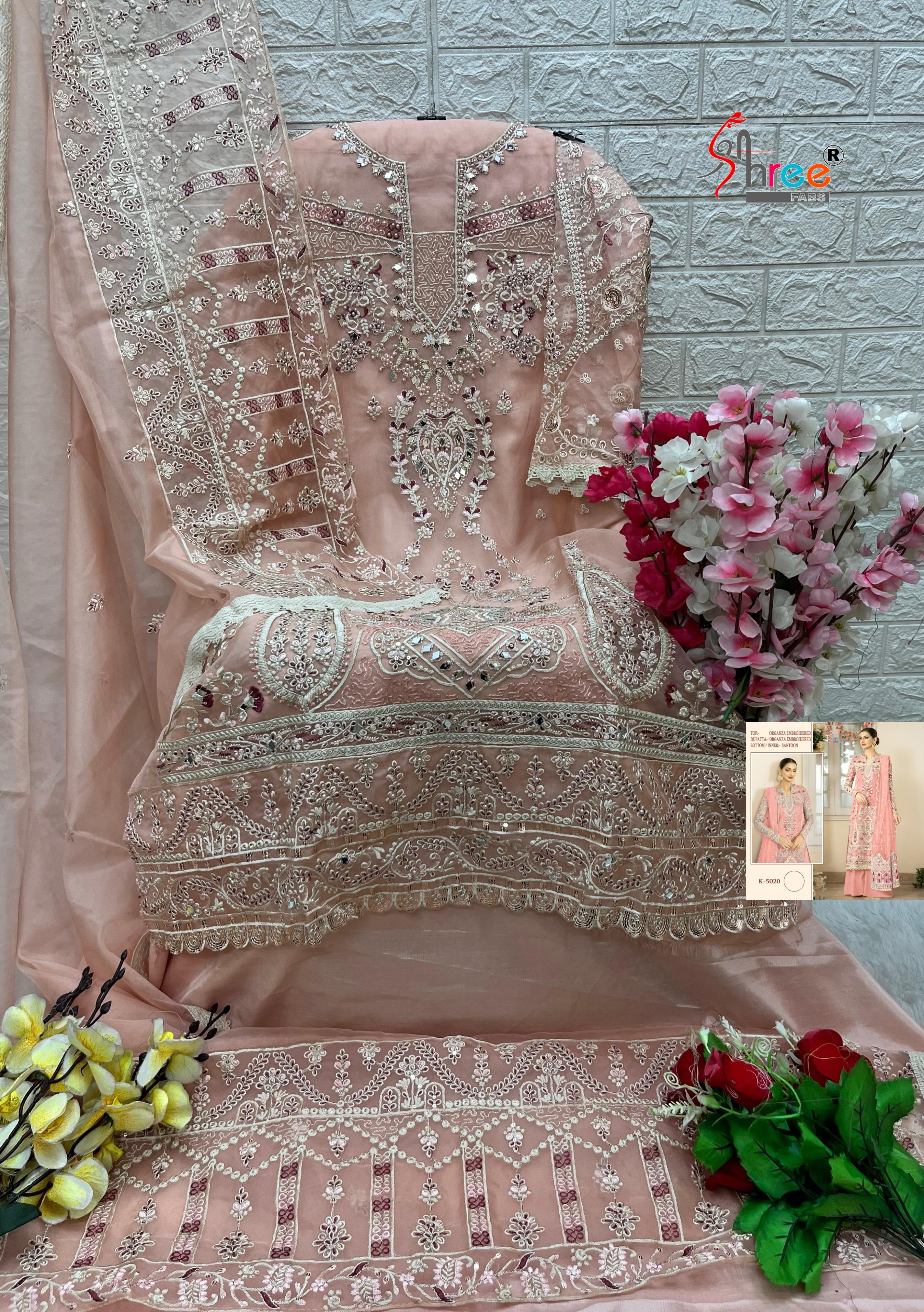 SHREE FABS K 5020 PAKISTANI SALWAR SUITS