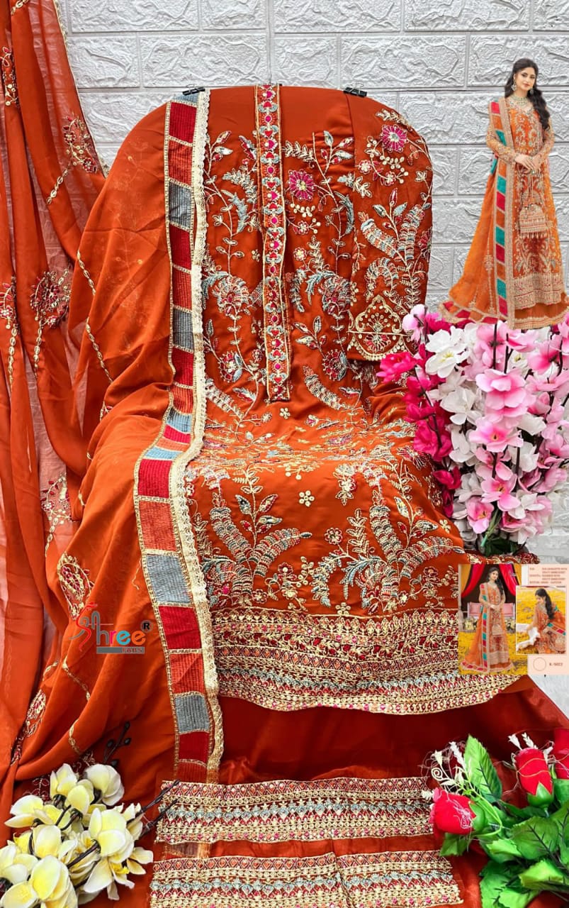 SHREE FABS K 5022 PAKISTANI SUITS WHOLESALE