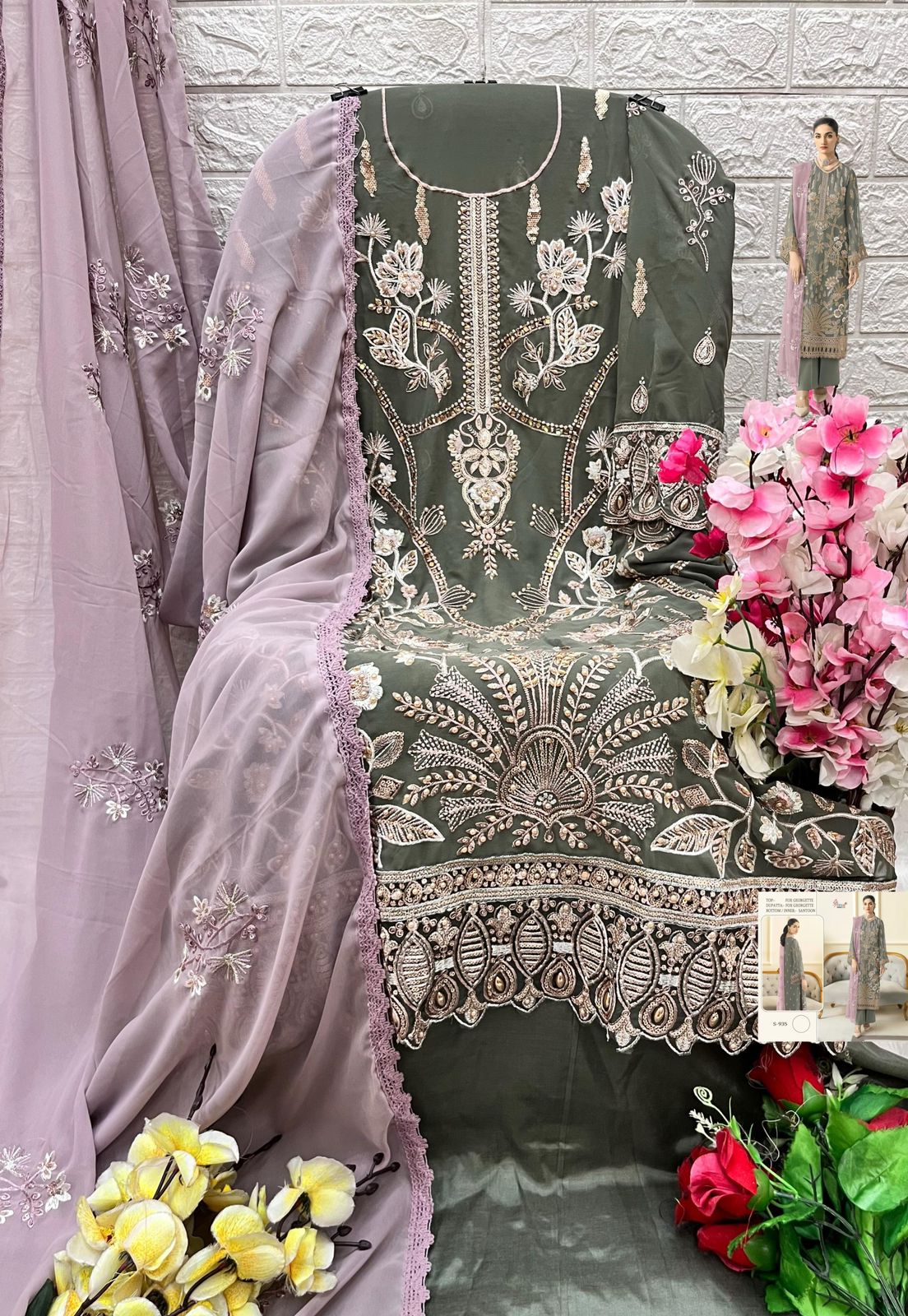 SHREE FABS S 935 PAKISTANI SUITS WHOLESALE