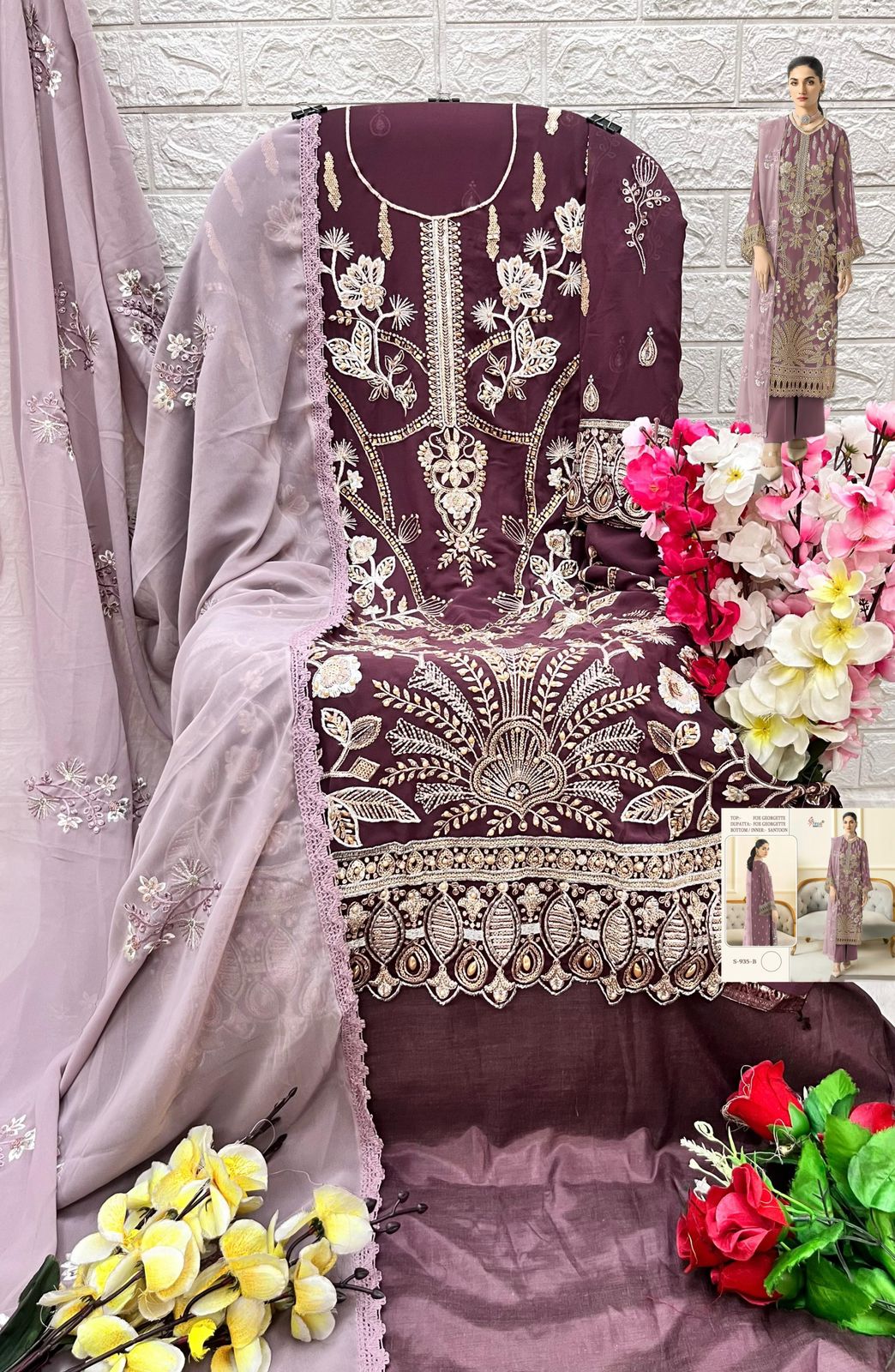 SHREE FABS S 935 PAKISTANI SUITS WHOLESALE