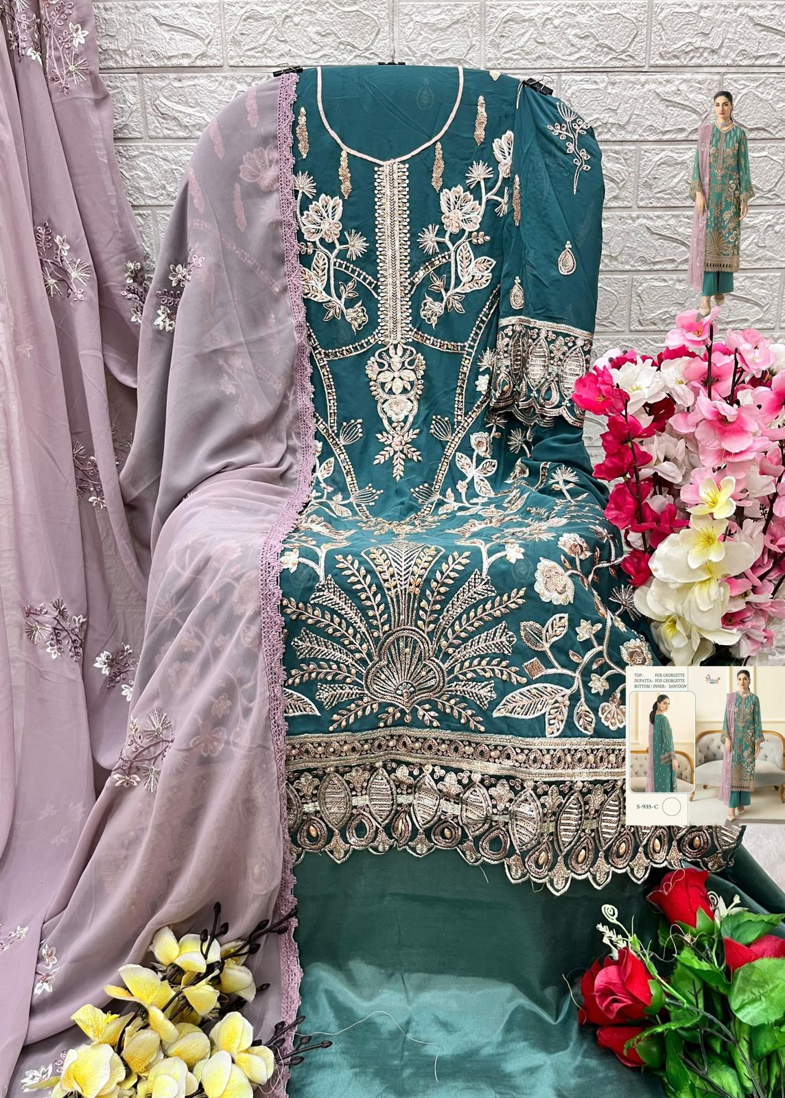 SHREE FABS S 935 PAKISTANI SUITS WHOLESALE