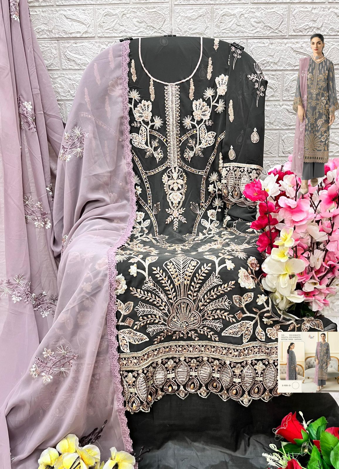 SHREE FABS S 935 PAKISTANI SUITS WHOLESALE