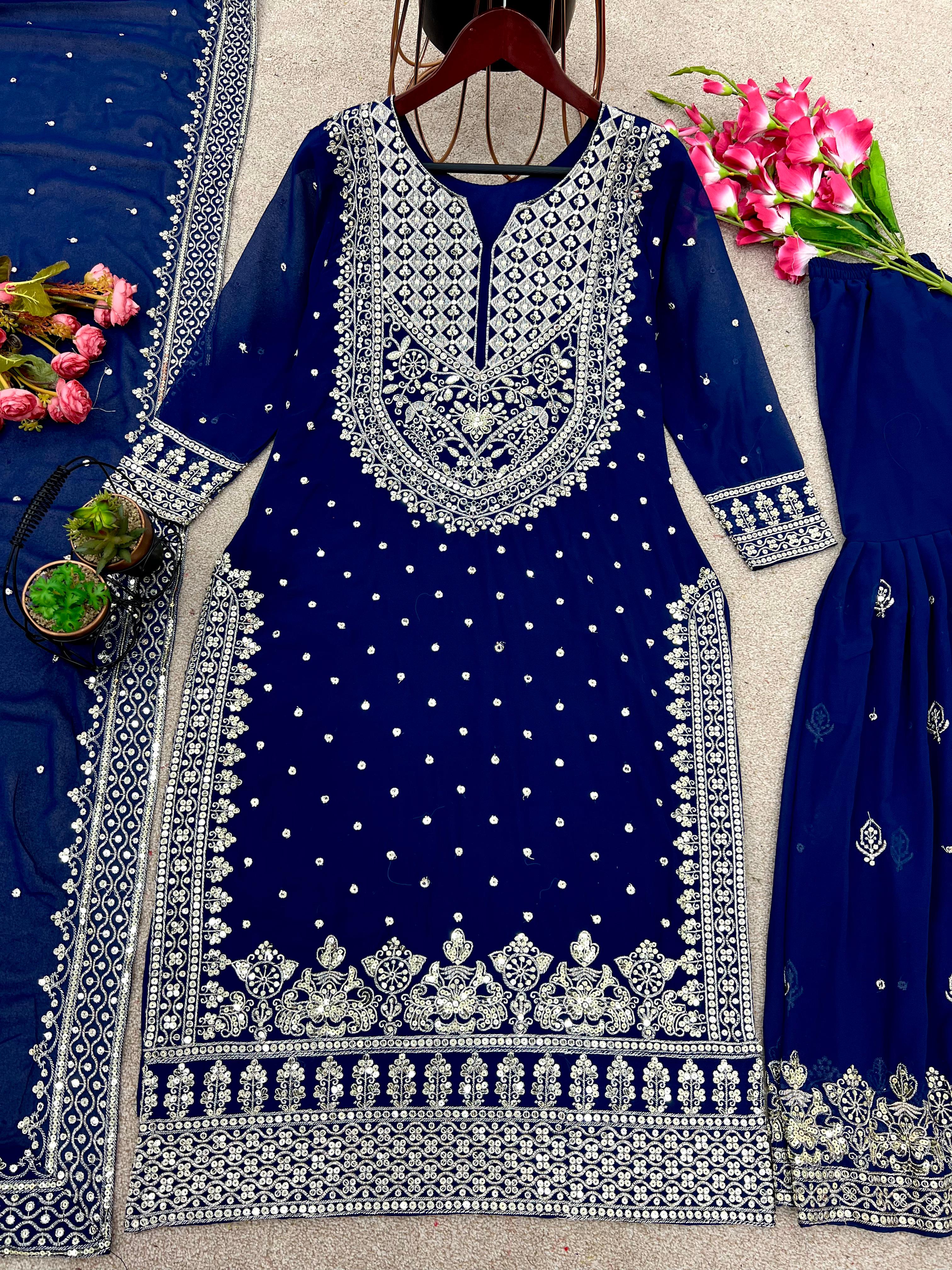 SHREE HARI SSR 449 F DESIGNER GHARARA WHOLESALE