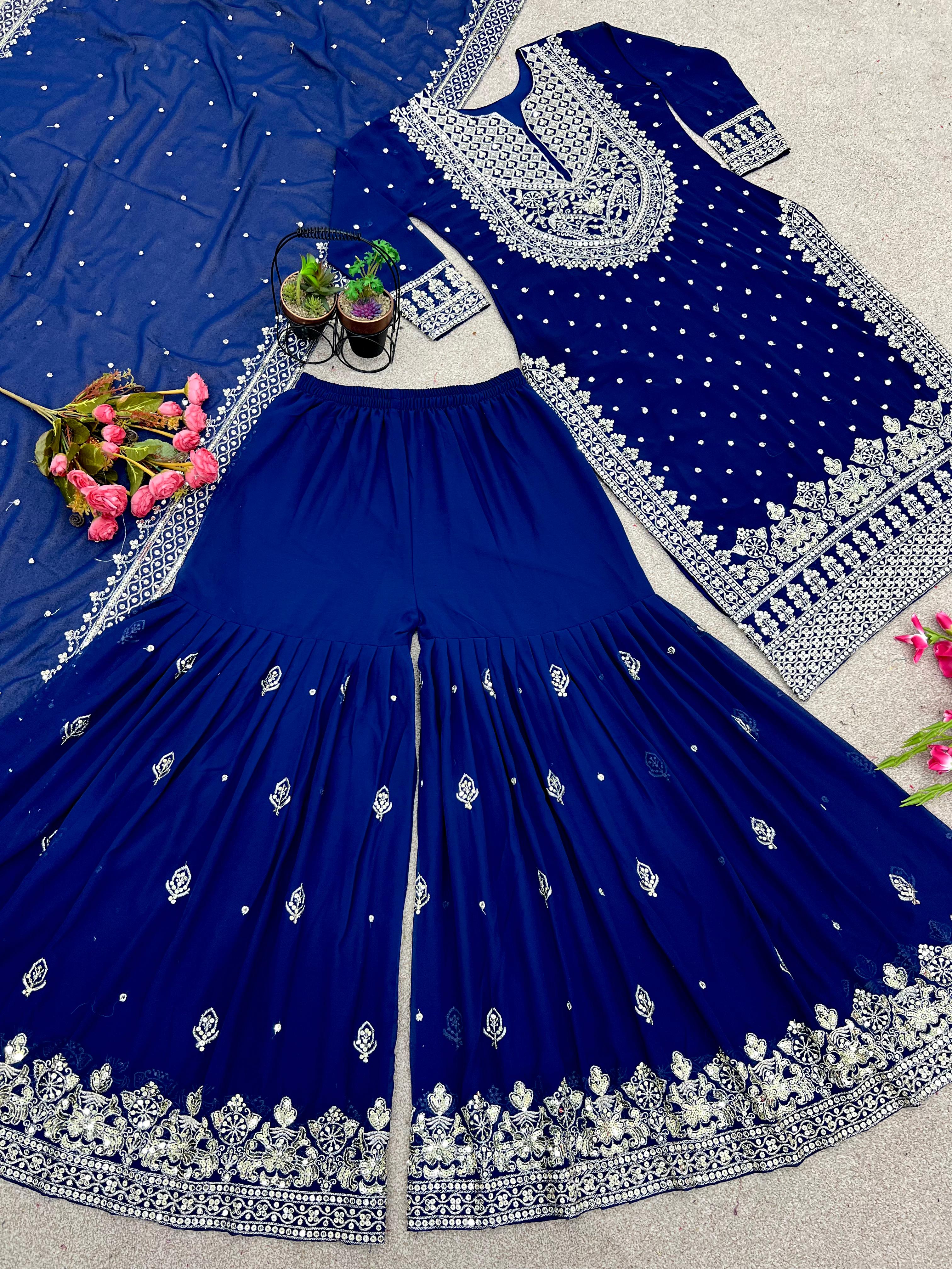 SHREE HARI SSR 449 F DESIGNER GHARARA WHOLESALE