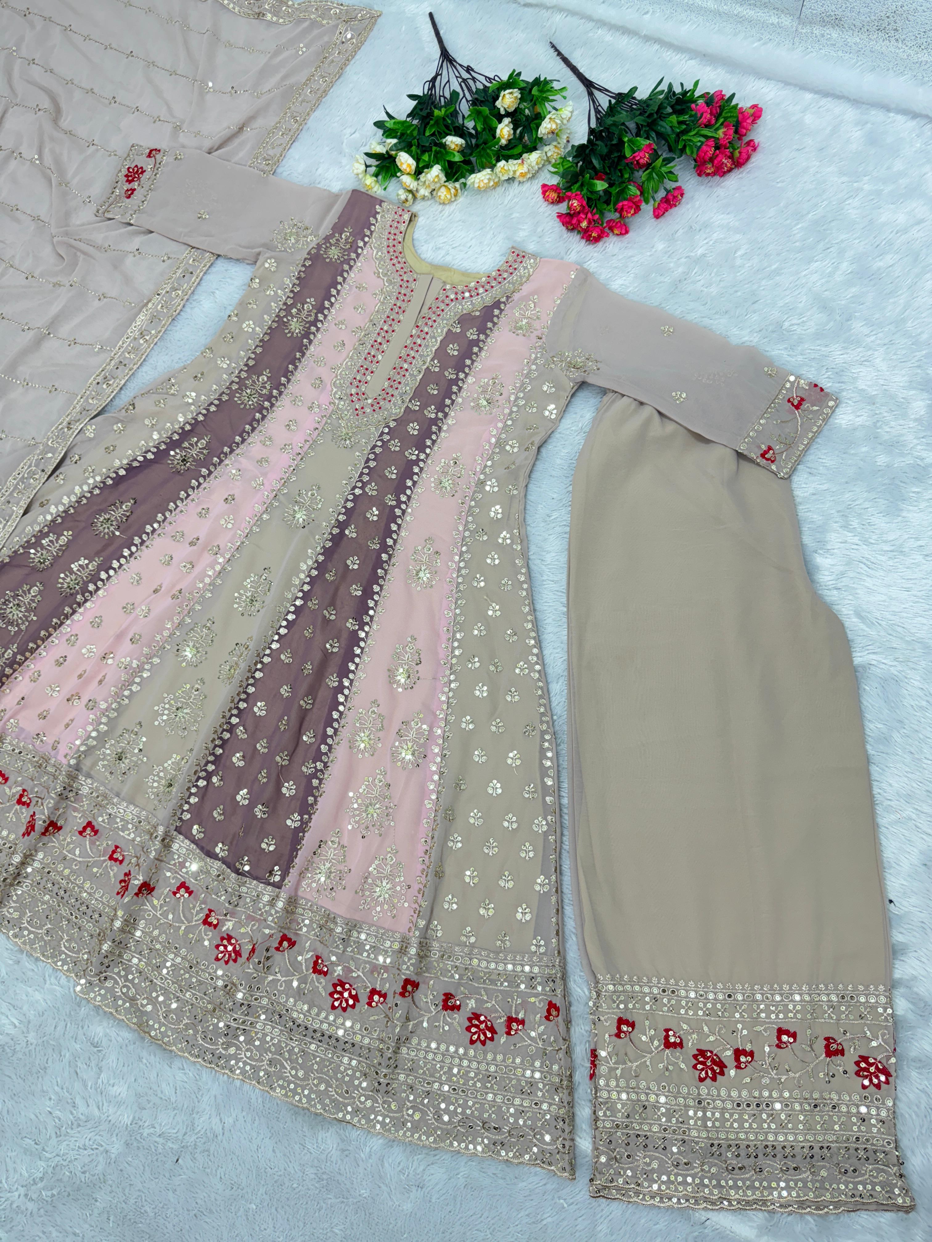 SHREE TEXTILE ST 130 C DESIGNER TOP PLAZZO