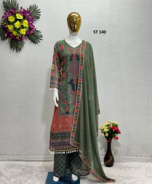 SHREE TEXTILE ST 140 A DESIGNER TOP PLAZZO