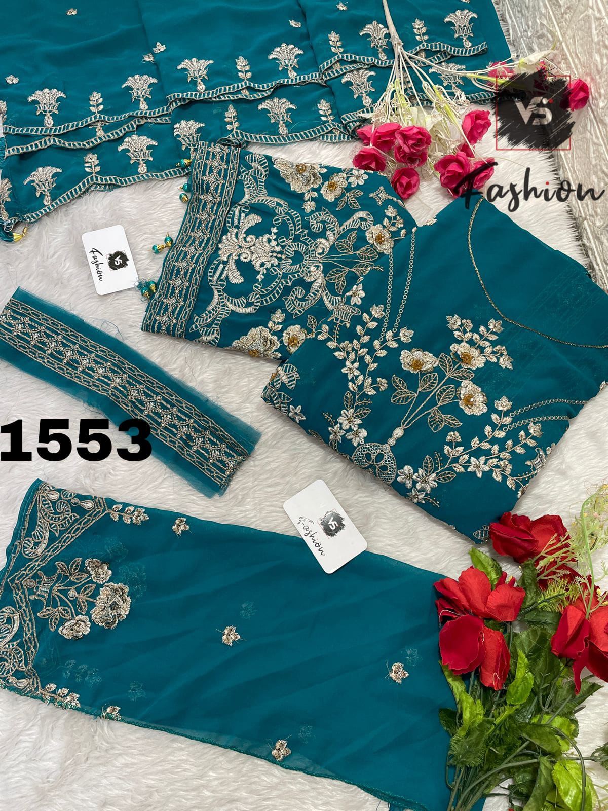 VS FASHION 1553 A B C D PAKISTANI SUITS IN INDIA