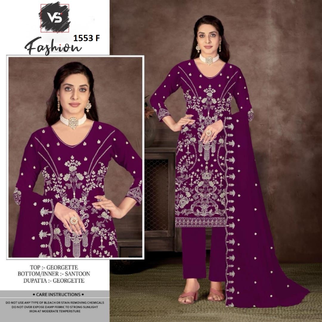 VS FASHION 1553 E F G H PAKISTANI SUITS IN INDIA