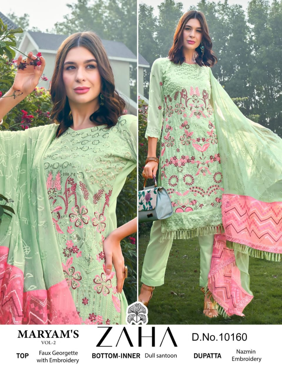 ZAHA 10160 MARYAM VOL 2 SALWAR SUITS