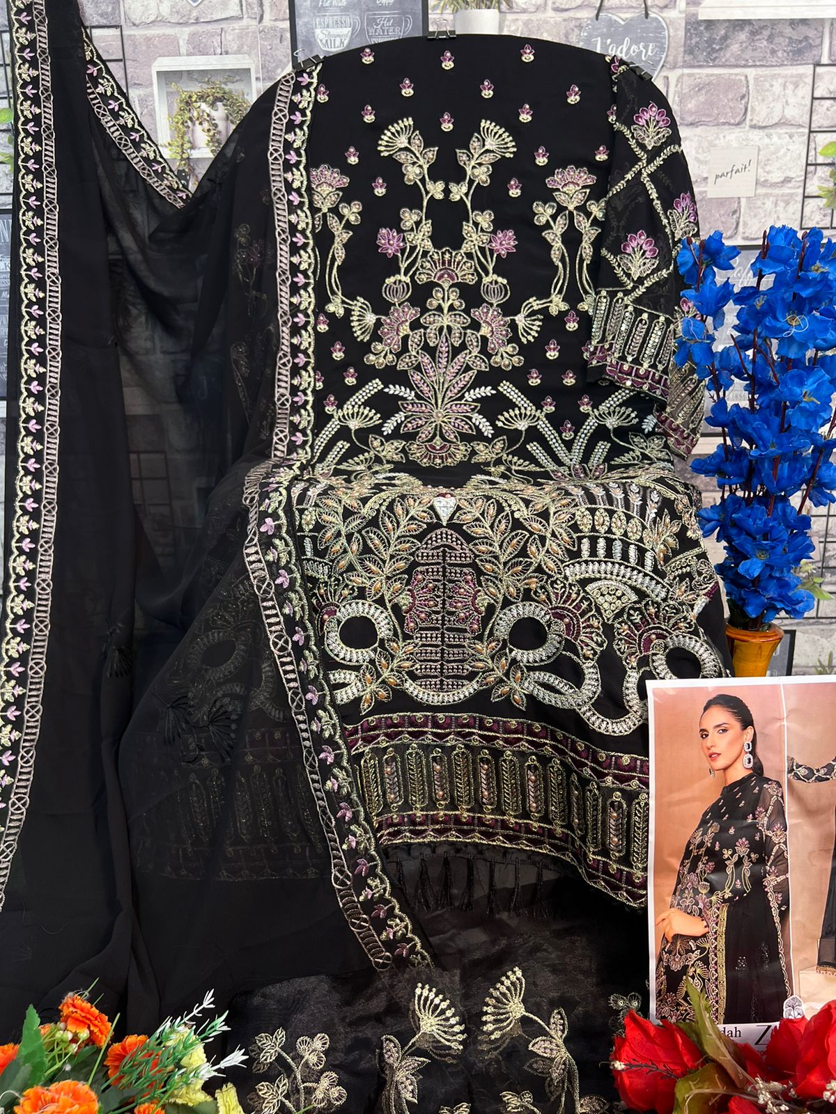 ZAHA 10238 AABIDAH VOL 1 PAKISTANI SUITS