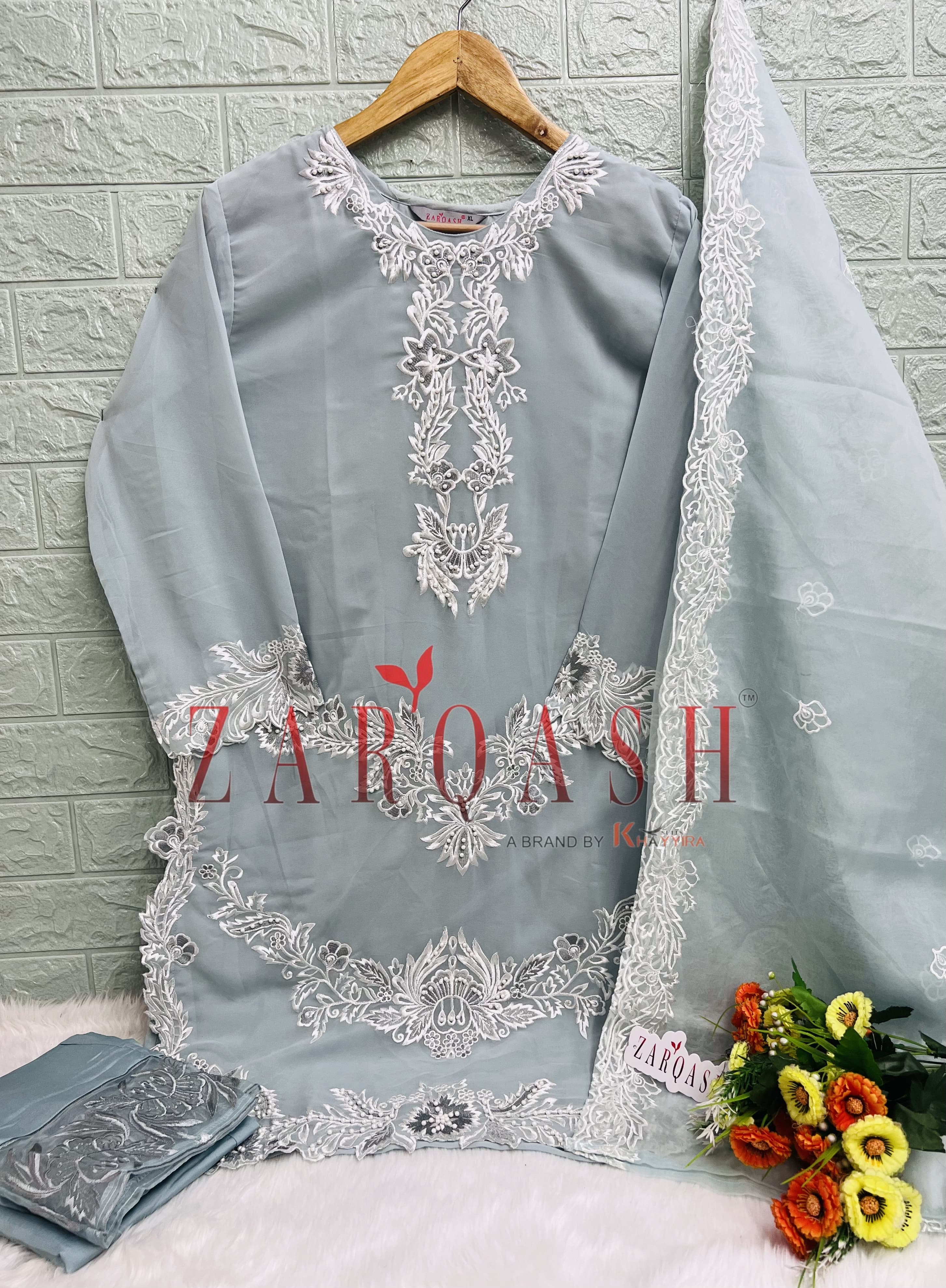 ZARQASH Z 163 D TO F READYMADE SALWAR SUITS