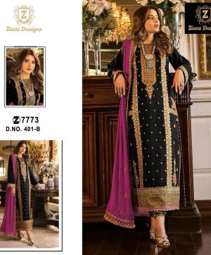 ZIAAZ DESIGNS 401 B PAKISTANI SALWAR SUITS