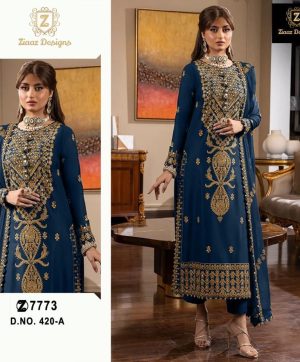 ZIAAZ DESIGNS 420 A SALWAR SUITS WHOLESALE