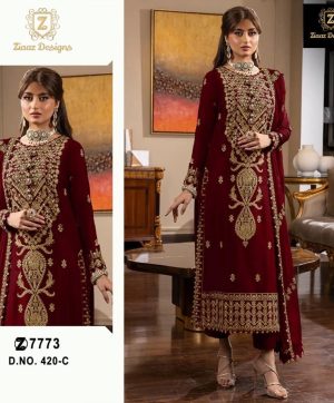 ZIAAZ DESIGNS 420 C SALWAR SUITS WHOLESALE