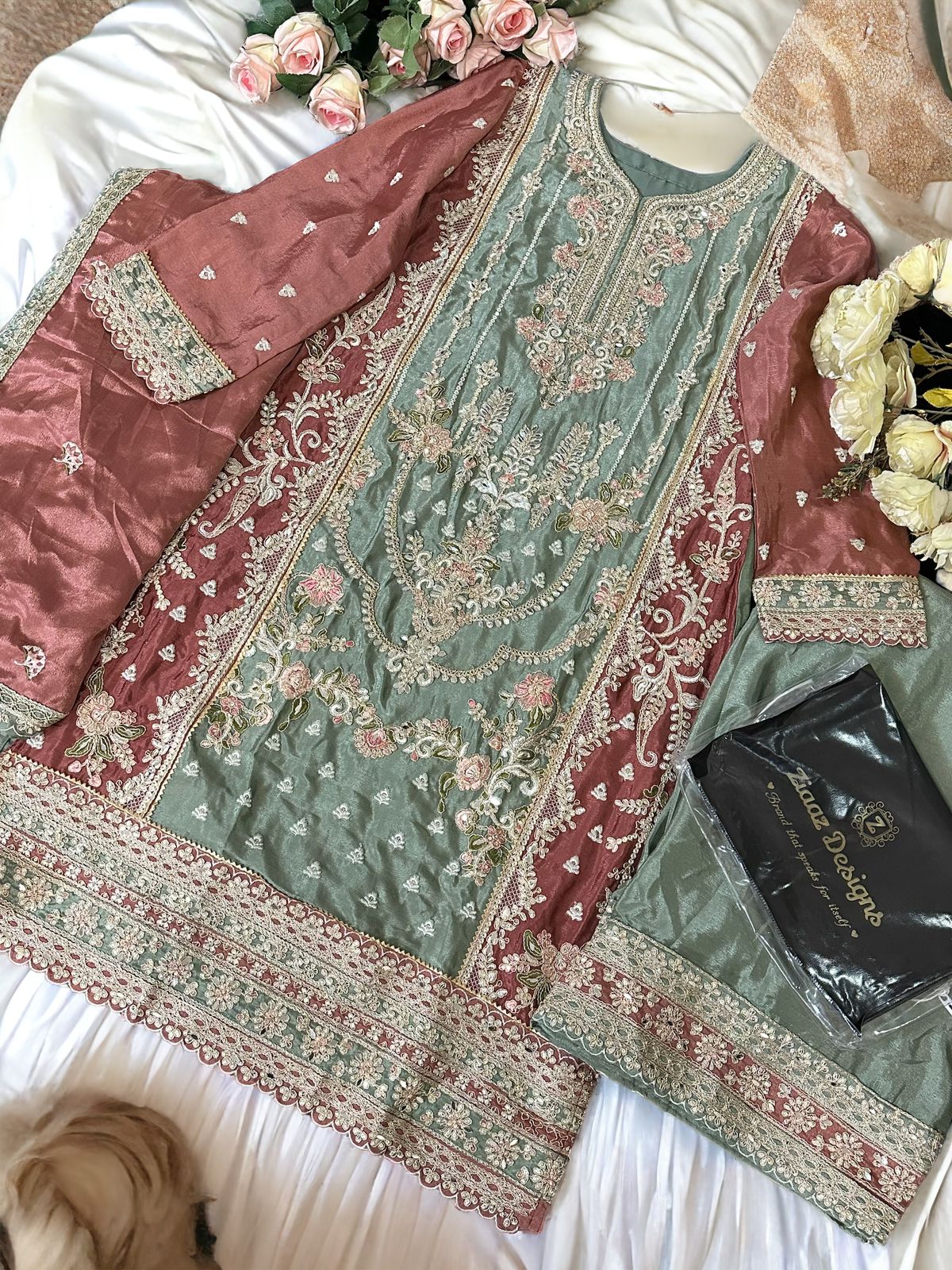 ZIAAZ DESIGNS 436 B PAKISTANI SUITS WHOLESALE