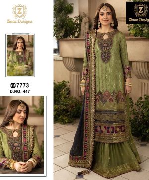 ZIAAZ DESIGNS 447 SALWAR SUITS WHOLESALE