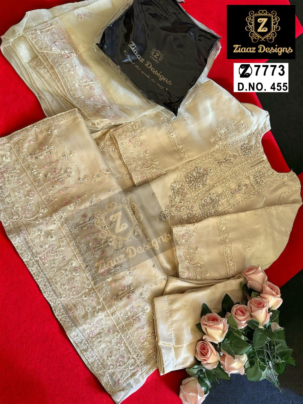 ZIAAZ DESIGNS 455 SALWAR SUITS WHOLESALE