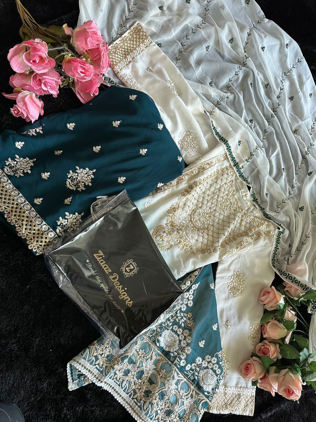 ZIAAZ DESIGNS 456 PAKISTANI SUITS WHOLESALE