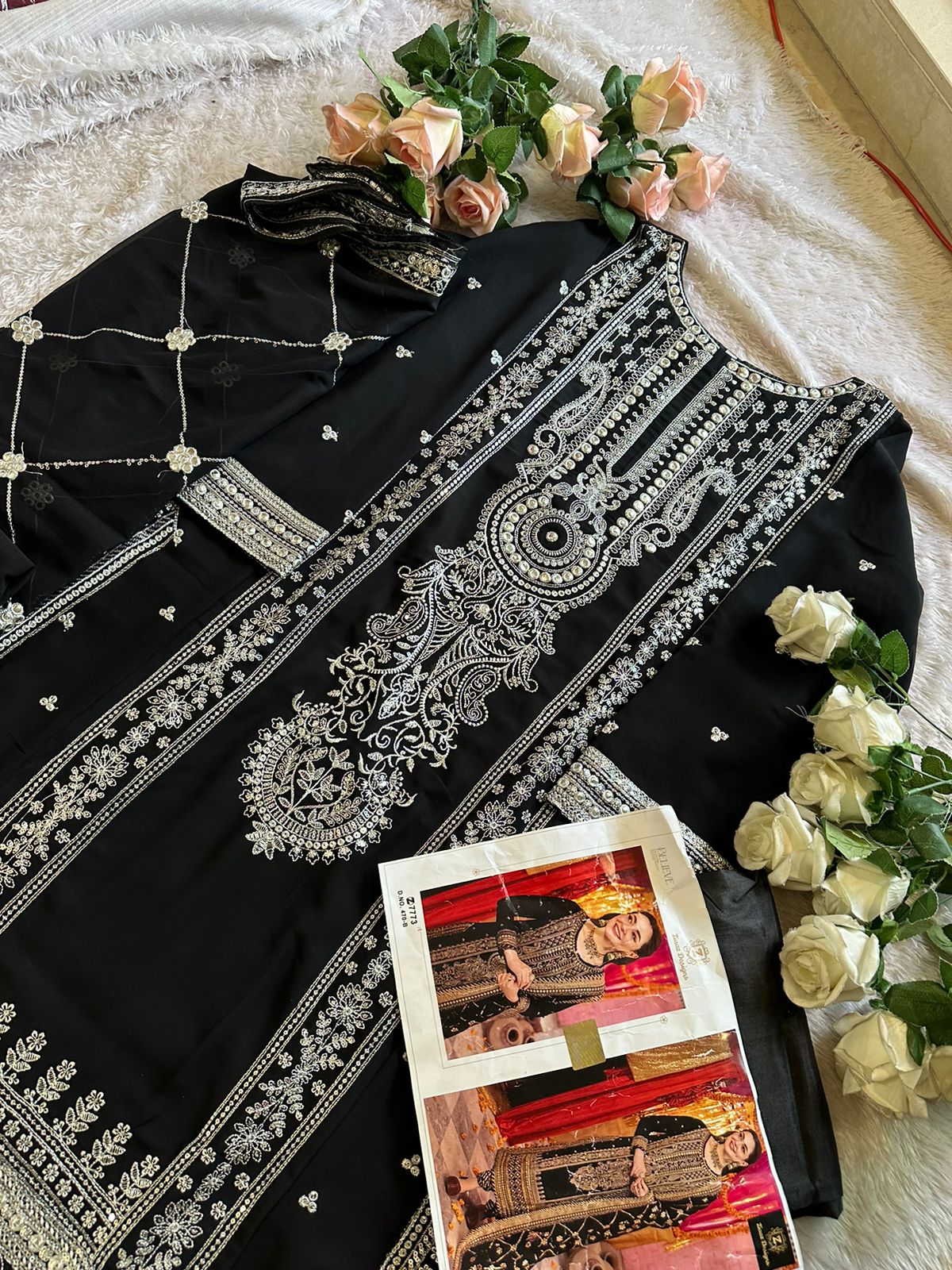 ZIAAZ DESIGNS 470 B PAKISTANI SUITS WHOLESALE