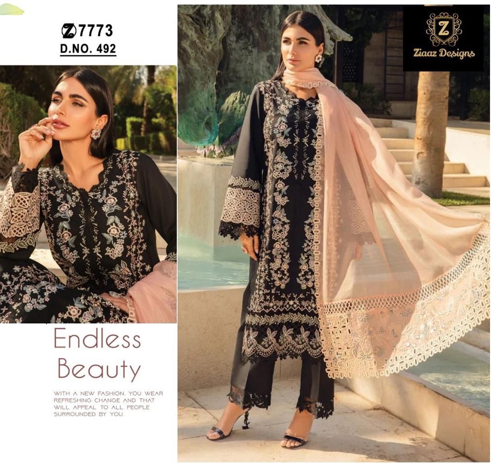 ZIAAZ DESIGNS 492 PAKISTANI SUITS IN INDIA