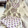 AKSHAR DESIGNER AD LAVENDER ANAR PRINT KURTA