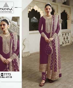 ANAMSA 411 B PAKISTANI SUITS IN INDIA